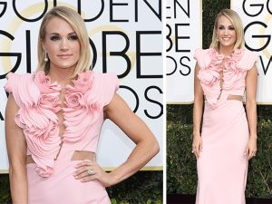 Carrie Underwood Shines at the 74th Annual Golden Globes, Keith Urban Looks Dapper